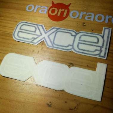 Sticker Tepong Vespa Excel Putih