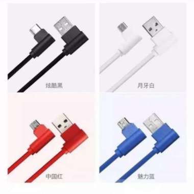 Kabel Data Gaming L 90 Derajat Micro USB New