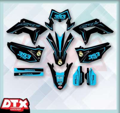 STIKER DECAL STIKER MOTOR CRF 150L MOTIF DESAIN BARU