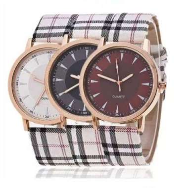 Jam Tangan Kulit Wanita Leather Geneva Quartz Fashion Luxury Watch
