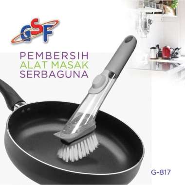 GSF 817 Sikat Tongkat Pembersih Panci Wajan Piring sabun Dispenser cuc
