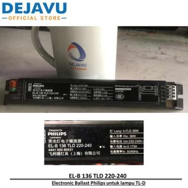 Ballast Philips EL-B 136 TLD 220-240 untuk lampu TL-D