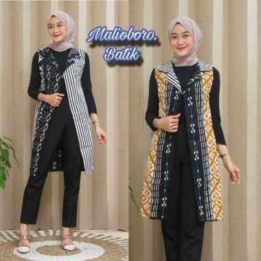 Outer Batik Motif Prada Cardigan Vest Batik Terbaru v.vest songket