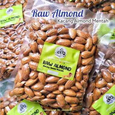 RAW ALMOND - 100gr | Kacang Almond MENTAH