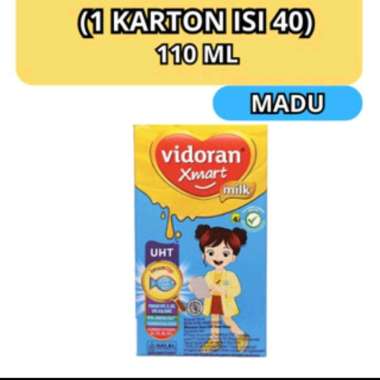Vidoran Xmart Susu Uht Honey 110 ml 1 Karton