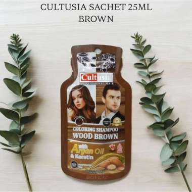 ^ Shampoo Uban Cultusia Sachet 25ml / Shampoo Penghilang Uban 25ml BROWN