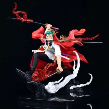 Roronoa Zoro Marine admiral battle Version 26cm Action Figure Red