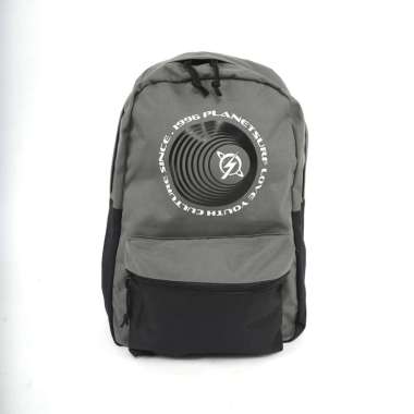 Planet Surf Clothing Tas gendong Pria Loop Men Backpack Laptop Planet Surf GREY