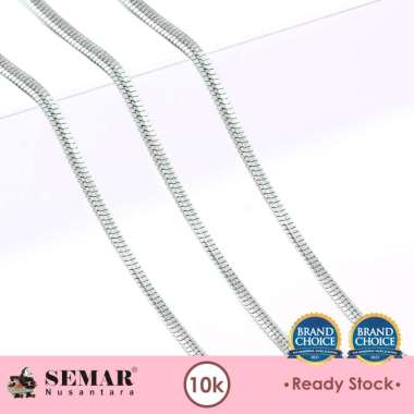 Kalung Emas Flexy White Gold 10K Semar Nusantara, Ukuran 3 gram