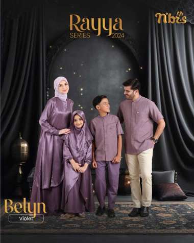 SARIMBIT NIBRAS TERBARU 2024 BELYN VIOLET - TUNIK XS TUNIK XS - XL