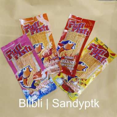 Snack Ikan Suwir Suir Long Full Fish Snack Import Thailand Crab Chicken Barbeque BBQ Spicy Sriracha 