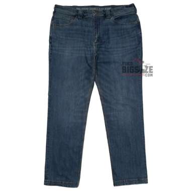 Men Jeans Bigsize Original - Celana Denim Pria Jumbo Size DL002 - Washed Denim, 42 40 Washed Denim
