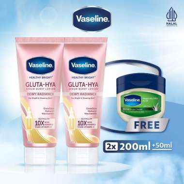 Buy 2 Vaseline Healthy Bright​ Gluta-Hyaluron Serum Burst Dewy Radiance Lotion 200mL Free Vaseline M