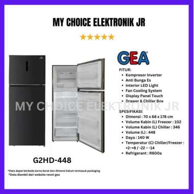 GEA G2HD-448 Kulkas 2Pintu / G2HD-448 (448 Ltr)