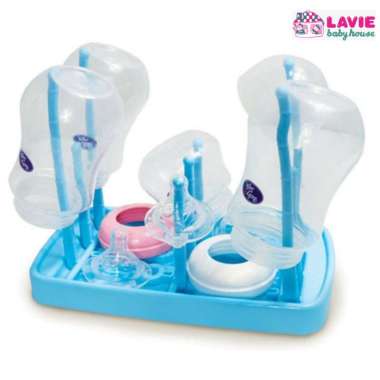 Baby Safe Drying Rack DR08 Tempat Rak Pengering Botol Bayi Dryingrack BLUE