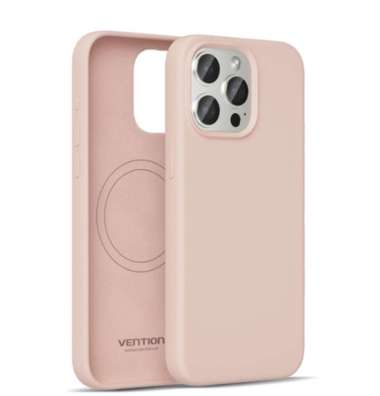 Vention Softcase Casing IPhone 13 Series Magnetic Magsafe Liquid Silicone Case IP 13 DUSTY PINK