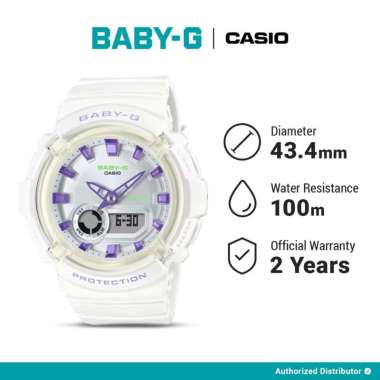 [READY INSTANT] Baby-G Jam Tangan Wanita BGA-280DN-7ADR Digital Analog White Original