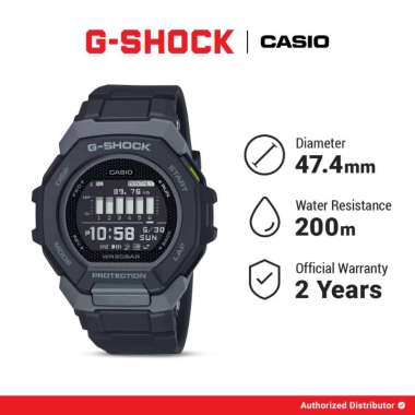 G-Shock Jam Tangan Pria GBD-300-1DR Digital Black Gshock Original
