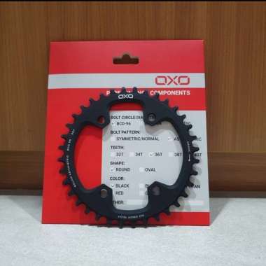 CHAINRING OXO ASIMETRIS BULAT 36T/38T BCD 96 NARROW WIDE ALLOY 38T
