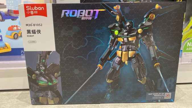 SLUBAN ROBOT BLACK BATMAN M38 B1052 534 PCS