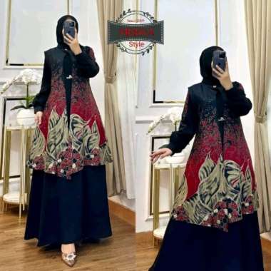 Shalimado Store Gamis Batik Meisya Mewah Rompi Pesta Terbaru 2025 12 Semua Ukuran Kuning