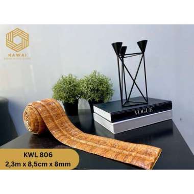 Kawaii Wallpaper - Wallpaper Dinding 3D List Dekoratif Foam / wallpaper 3D Foam 2,3m x 8,5cm tebal 8