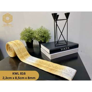 Kawaii Wallpaper - Wallpaper Dinding 3D List Dekoratif Foam / wallpaper 3D Foam 2,3m x 8,5cm tebal 8