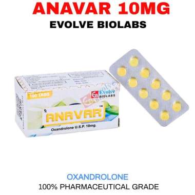 ANAVAR 10mg - Oxandrolone 100 Tablet ( EVOLVE BIOLABS)
