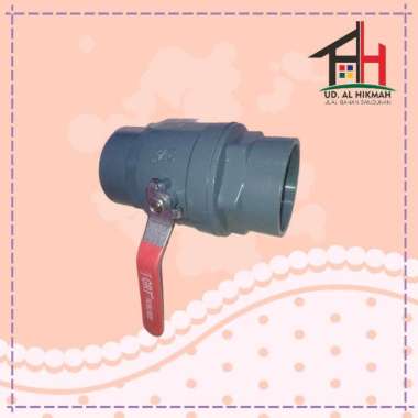 STOP KRAN PVC TEBAL BALL VALVE PVC GAGANG STAINLESS 2 1/2" GRT