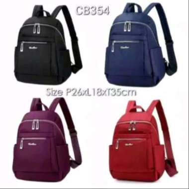 Tas Ransel Chibao CB 354 Polos Wanita Backpack CB 354 Polos Hitam