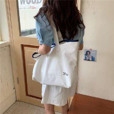 Shoulder Bag Simpel Aesthetic Tas Kanvas Bag Kawai Japanese 1122-115