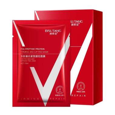 V Face Lifting Mask V-shaped Face Tightening Mask Anti Wrinkles Masker Wajah 5 pcs