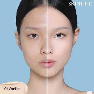 [READY STOK TERBATAS]SKINTIFIC Cover All Perfect Cushion High Coverage Poreless&Flawless Foundation 