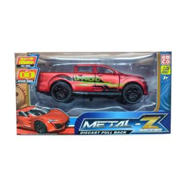 Mainan Emco Metal Z 1:36 Diecast Mobil Pull Back V2 Offroad Red