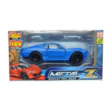 Mainan Emco Metal Z 1:36 Diecast Mobil Pull Back V2 20 Blue