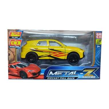 Mainan Emco Metal Z 1:36 Diecast Mobil Pull Back V2 Audi Yellow