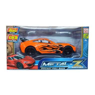 Mainan Emco Metal Z 1:36 Diecast Mobil Pull Back V2 Converte Orange