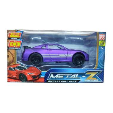 Mainan Emco Metal Z 1:36 Diecast Mobil Pull Back V2 Nisan Purple