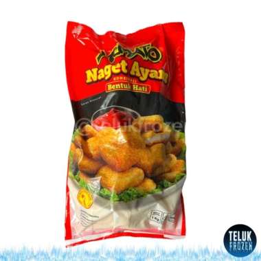 Hemato chicken nugget love 1kg naget ayam kombinasi bentuk hati 1 kg enak halal murah nuget daging o