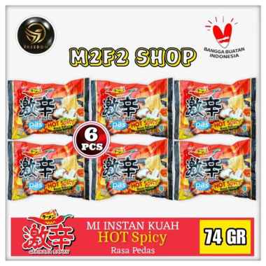 Nissin Gekikara Ramen Pas Hot Spicy Flavor | Mie Instant Kuah Rasa Pedas | Bag - 74 gr (Kemasan 6 Pc