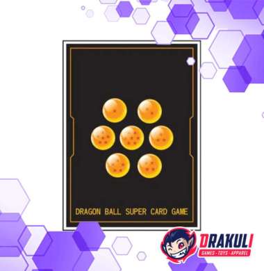 TCG Dragon Ball Fusion World Card Game Official Card Sleeve - Standard Black