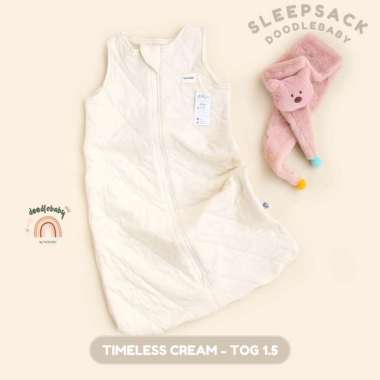 Doodle Baby Sleep Sack Timeless | Selimut Kantong Tidur Bayi CREAM 1.5 TOG M