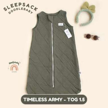 Doodle Baby Sleep Sack Timeless | Selimut Kantong Tidur Bayi ARMY 1.5 TOG M