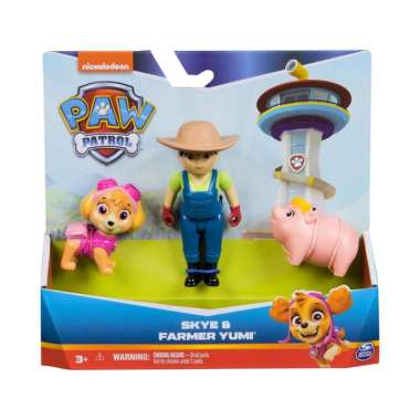 Mainan Paw Patrol Hero Pup Core Figure Set Asst Skye Yumi