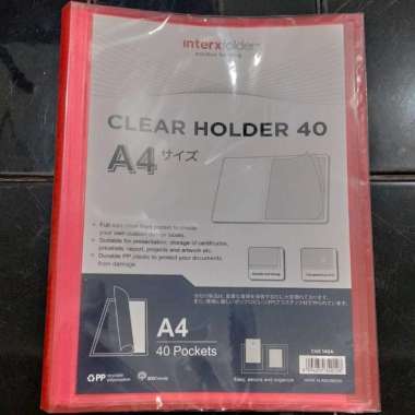 Clear Holder A4 40 Hal InterX