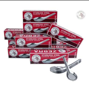Sendok Bebek Stainless Steel Zebra kecil isi 12pc