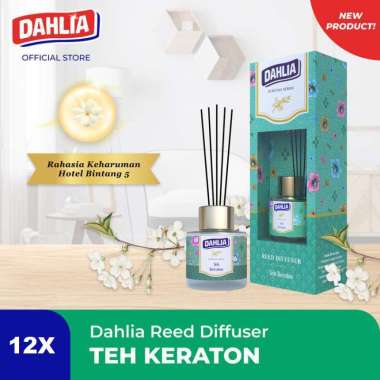 Dahlia Heritage Series Reed Diffuser Starter Teh Keraton [12 Pcs]