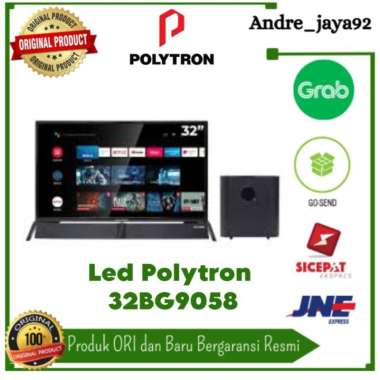 Led Google TV 32 Inch Soundbar Polytron 32BG9058