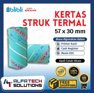 OTANI Thermal Paper - Kertas Struk Kasir Thermal Otani ukuran 57x30 untuk printer bluetooth | HARGA 