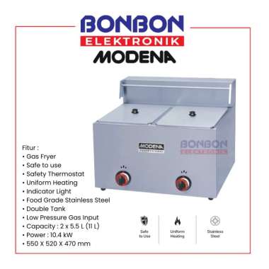 Modena Gas Deep Fryer FF 2110 GNSS / Penggorengan Gas FF 2110 11 L
